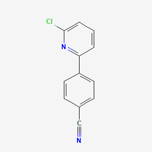 B598459 4-(6-Chloropyridin-2-yl)benzonitrile CAS No. 13382-57-5