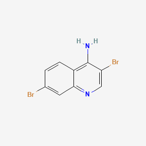 molecular formula C9H6Br2N2 B598462 3,7-Dibromoquinolin-4-amine CAS No. 1203579-06-9
