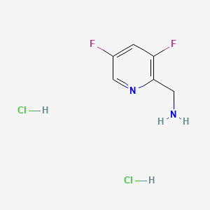molecular formula C6H8Cl2F2N2 B598463 (3,5-Difluoropyridin-2-yl)methanamine dihydrochloride CAS No. 1204298-48-5
