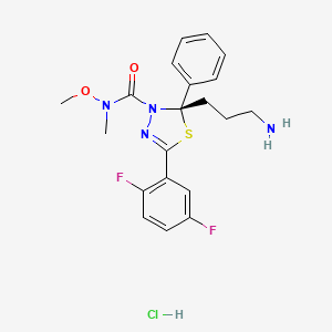 molecular formula C20H23ClF2N4O2S B598473 Filanesib hydrochloride CAS No. 1197403-33-0