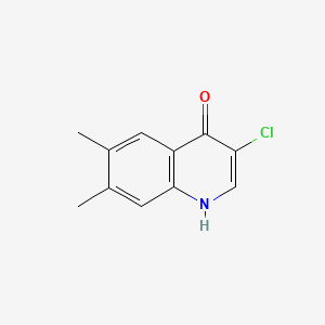 molecular formula C11H10ClNO B598474 3-Chloro-6,7-dimethylquinolin-4(1H)-one CAS No. 1204812-07-6