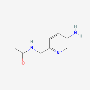 molecular formula C8H11N3O B598483 N-((5-Aminopyridin-2-YL)methyl)acetamide CAS No. 1203329-44-5