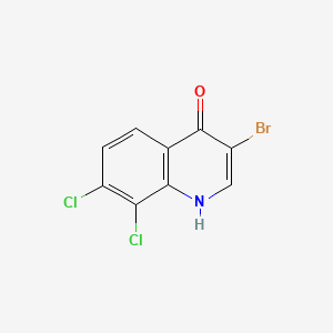 molecular formula C9H4BrCl2NO B598501 3-Bromo-7,8-dichloroquinolin-4(1H)-one CAS No. 1204810-50-3