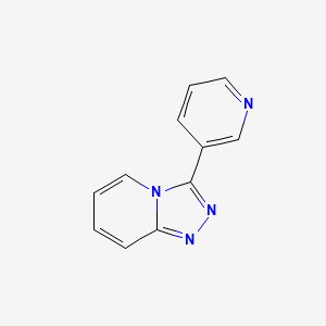 molecular formula C11H8N4 B598516 3-(Pyridin-3-yl)-[1,2,4]triazolo[4,3-a]pyridine CAS No. 118898-13-8