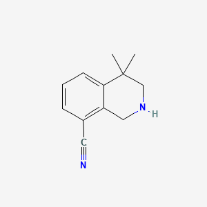 4,4-Dimethyl-1,2,3,4-tetrahydroisoquinoline-8-carbonitrile