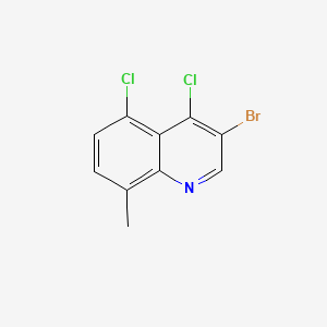 molecular formula C10H6BrCl2N B598521 3-Bromo-4,5-dichloro-8-methylquinoline CAS No. 1204810-68-3