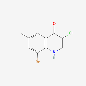 molecular formula C10H7BrClNO B598524 8-Bromo-3-chloro-6-methylquinolin-4(1H)-one CAS No. 1204810-02-5