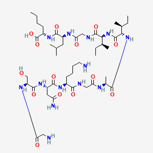 molecular formula C46H83N13O14 B598525 Gsnkgaiigl-nle CAS No. 163265-32-5
