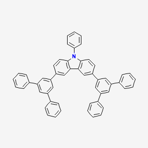 molecular formula C54H37N B598527 9-Phenyl-3,6-bis(3,5-diphenylphenyl)-9H-carbazole CAS No. 1201649-79-7