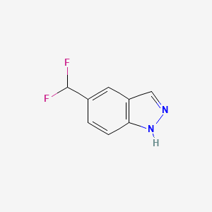 molecular formula C8H6F2N2 B598532 5-(Difluoromethyl)-1H-indazole CAS No. 1204298-50-9