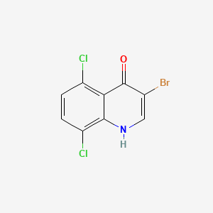 molecular formula C9H4BrCl2NO B598537 3-Bromo-5,8-dichloroquinolin-4(1H)-one CAS No. 1204810-87-6