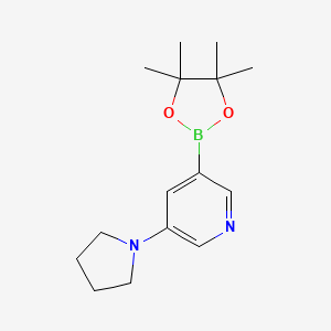 3-(Pyrrolidin-1-yl)-5-(4,4,5,5-tetramethyl-1,3,2-dioxaborolan-2-yl)pyridine