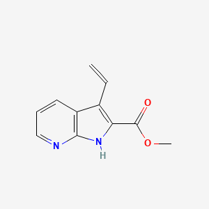 1H-Pyrrolo[2,3-b]pyridine-2-carboxylic acid, 3-ethenyl-, methyl ester