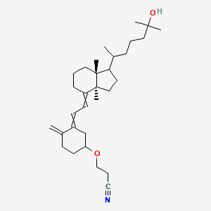 molecular formula C30H47NO2 B598548 3-O-(2-Cyanoethyl)-25-hydroxyvitaMin D3 CAS No. 133191-10-3