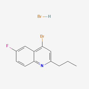 4-Bromo-6-fluoro-2-propylquinoline hydrobromide