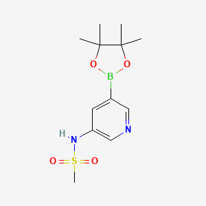 N-(5-(4,4,5,5-Tetramethyl-1,3,2-dioxaborolan-2-yl)pyridin-3-yl)methanesulfonamide