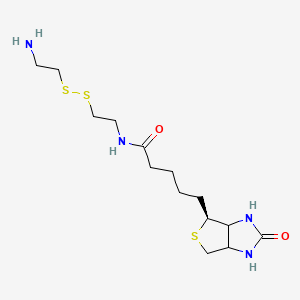 molecular formula C14H26N4O2S3 B598586 Biotinyl Cystamine CAS No. 128915-82-2