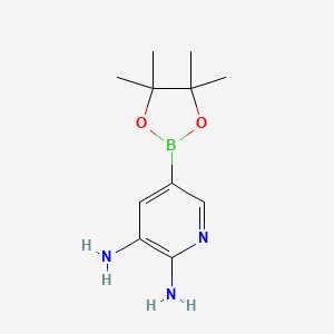 5-(4,4,5,5-Tetramethyl-1,3,2-dioxaborolan-2-yl)pyridine-2,3-diamine