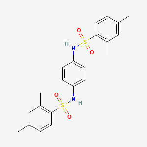 molecular formula C22H24N2O4S2 B5985902 N,N'-1,4-phenylenebis(2,4-dimethylbenzenesulfonamide) 
