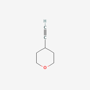 molecular formula C7H10O B598597 4-Ethynyltetrahydro-2H-pyran CAS No. 1202245-65-5
