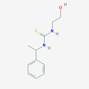 molecular formula C11H16N2OS B5985979 1-(2-Hydroxyethyl)-3-(1-phenylethyl)thiourea CAS No. 74548-41-7