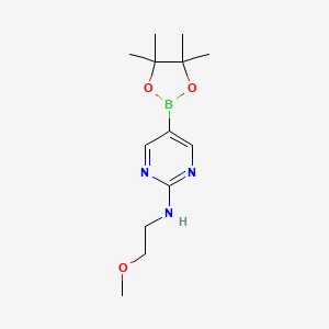 N-(2-Methoxyethyl)-5-(4,4,5,5-tetramethyl-1,3,2-dioxaborolan-2-yl)pyrimidin-2-amine