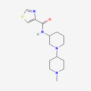 molecular formula C15H24N4OS B5986032 N-[1-(1-methylpiperidin-4-yl)piperidin-3-yl]-1,3-thiazole-4-carboxamide 