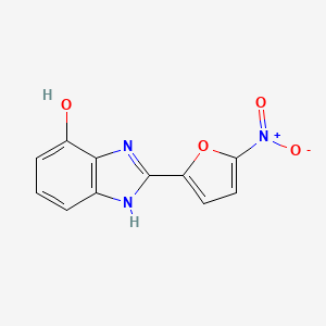2-(5-Nitrofuran-2-yl)-1H-benzo[d]imidazol-7-ol