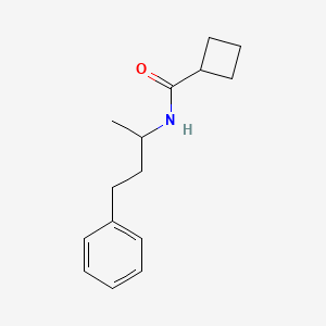 molecular formula C15H21NO B5986073 N-(4-phenylbutan-2-yl)cyclobutanecarboxamide 