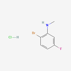 molecular formula C7H8BrClFN B598610 2-Bromo-5-fluoro-N-methylaniline hydrochloride CAS No. 1199773-27-7
