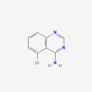 molecular formula C8H6BrN3 B598613 5-溴喹唑啉-4-胺 CAS No. 1201784-87-3