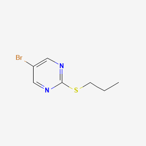 molecular formula C7H9BrN2S B598617 5-Bromo-2-(propylthio)pyrimidine CAS No. 1199773-23-3