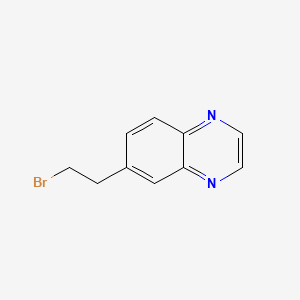 molecular formula C10H9BrN2 B598623 6-(2-Bromoethyl)quinoxaline CAS No. 1204298-74-7