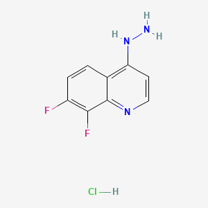 4-Hydrazino-7,8-difluoroquinoline hydrochloride