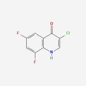 molecular formula C9H4ClF2NO B598626 3-Chloro-6,8-difluoroquinolin-4(1H)-one CAS No. 1204810-83-2