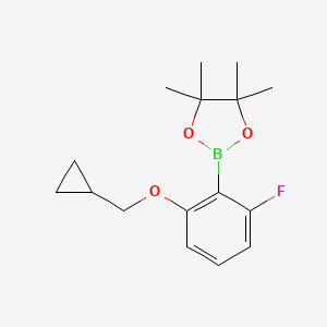 2-[2-(Cyclopropylmethoxy)-6-fluorophenyl]-4,4,5,5-tetramethyl-1,3,2-dioxaborolane