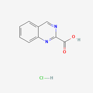 molecular formula C9H7ClN2O2 B598631 Quinazoline-2-carboxylic acid hydrochloride CAS No. 1204811-24-4