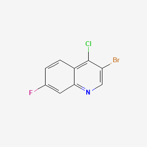 molecular formula C9H4BrClFN B598645 3-Bromo-4-chloro-7-fluoroquinoline CAS No. 1204810-31-0