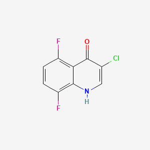 molecular formula C9H4ClF2NO B598648 3-Chloro-5,8-difluoroquinolin-4(1H)-one CAS No. 1204810-44-5