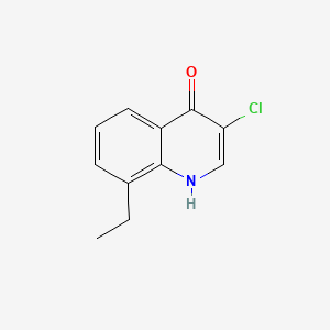 molecular formula C11H10ClNO B598649 3-Chloro-8-ethylquinolin-4(1H)-one CAS No. 1204811-57-3