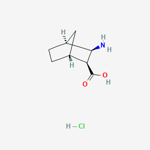 molecular formula C8H14ClNO2 B598650 (1R,2S,3R,4S)-3-Aminobicyclo[2.2.1]heptane-2-carboxylic acid hydrochloride CAS No. 179462-36-3