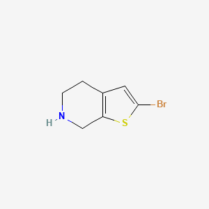 molecular formula C7H8BrNS B598661 2-Bromo-4,5,6,7-tetrahydrothieno[2,3-c]pyridine CAS No. 1200131-55-0