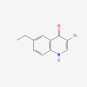 molecular formula C11H10BrNO B598662 3-Bromo-6-ethylquinolin-4(1H)-one CAS No. 1204810-95-6
