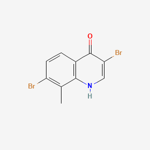 molecular formula C10H7Br2NO B598663 3,7-Dibromo-8-methylquinolin-4(1H)-one CAS No. 1204810-89-8