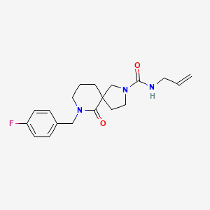 N-allyl-7-(4-fluorobenzyl)-6-oxo-2,7-diazaspiro[4.5]decane-2-carboxamide