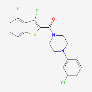 1-[(3-chloro-4-fluoro-1-benzothien-2-yl)carbonyl]-4-(3-chlorophenyl)piperazine