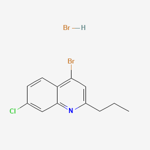 4-Bromo-7-chloro-2-propylquinoline hydrobromide