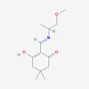 molecular formula C13H21NO3 B5986697 3-Hydroxy-2-(1-methoxypropan-2-yliminomethyl)-5,5-dimethylcyclohex-2-en-1-one 