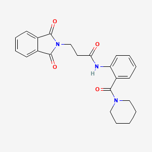3-(1,3-dioxo-1,3-dihydro-2H-isoindol-2-yl)-N-[2-(1-piperidinylcarbonyl)phenyl]propanamide