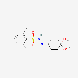molecular formula C17H24N2O4S B598673 2,4,6-三甲基-N'-(1,4-二氧杂螺[4.5]癸-8-亚烷基)苯磺酰肼 CAS No. 1199773-18-6